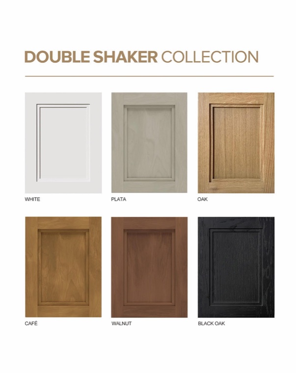 Double Shaker cabinet door collection