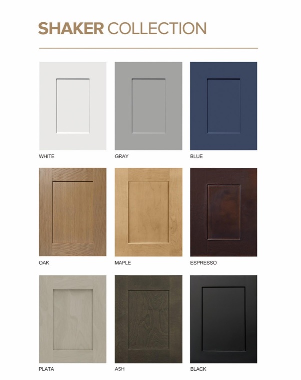 Shaker cabinet door collection