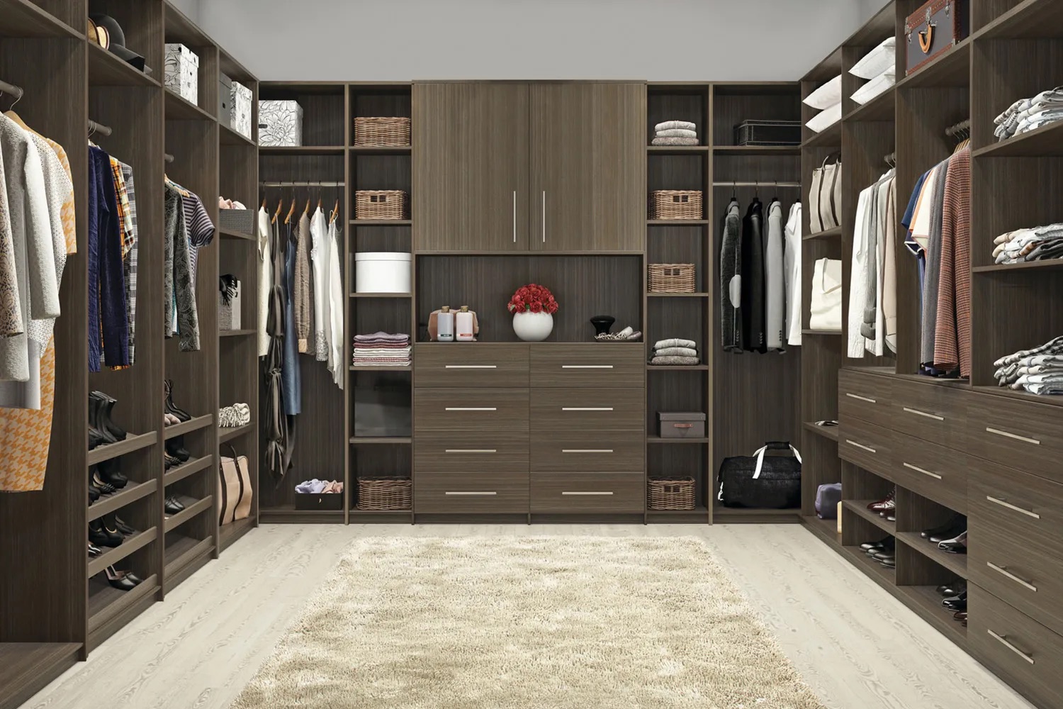Walk-in closet · woodgrain